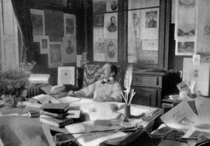 Edmond Rostand , fransk poet og dramatiker, 1908 av Unbekannt