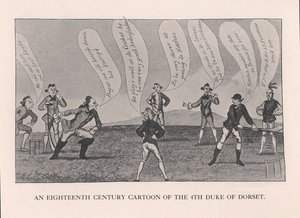 Edward Sackville 1591-1652, 4. hertug av Dorset, spilte cricket, 1700-tallet 1912 av Unbekannt