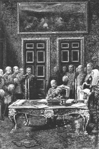 Edward VII utfører sin første statsakt...24. januar 1901. av Unbekannt