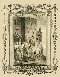 Edward the Martyr knivstukket etter ordre fra sin Stemor, Elfrida, på Corfe Castle, 978, 1783. av Unbekannt