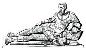 Skulptur av Philippe de Chabot, admiral av Frankrike, c1570, 1870 av Unbekannt