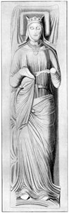 Skulptur av dronning Eleanor, konsort av Henry II, 1200-tallet, 1910 av Unbekannt