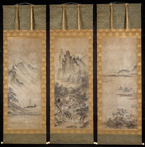 Åtte utsikt over elvene Xiao og Xiang, 1500-tallet. av Unbekannt