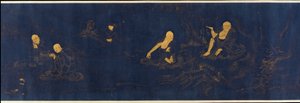 Atten Luohans, Ming-dynastiet, 1500-tallet. av Unbekannt