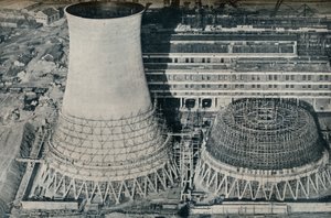 Elektrisk kraftstasjon ved Water Orton, Hams Hall, nær Birmingham, 1928 av Unbekannt