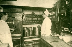 Elektrisk utstyrt togkjøkken, London og North Eastern Railway, 1930. av Unbekannt