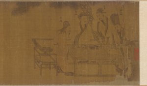 Elegant samling i den vestlige hagen, Ming-dynastiet, 1500-tallet. av Unbekannt