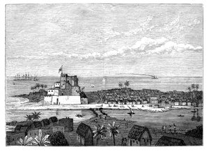 Elmina, Gold Coast, Vest-Afrika, c1890 av Unbekannt