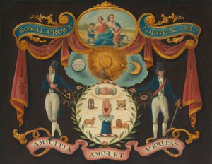 Emblemer for Royal Crown Lodge nr. 22, 181015. av Unbekannt