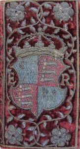 Brodert fløyelsbinding på John Udalls prekener med armene til Elizabeth I, 1596 av Unbekannt