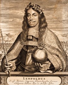 Keiser Leopold I 1640-1705 Fra: Krigsscene, 1675. av Unbekannt