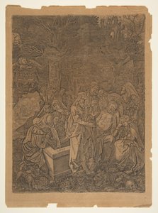 Gravlegging, 1800-tallet. av Unbekannt