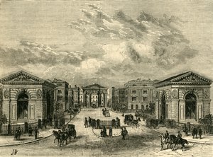 Inngang til Euston Square Station, c1876. av Unbekannt