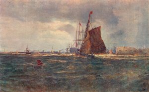 Inngang til Portsmouth Harbour, sent på 1800-tallet 1906 av Unbekannt