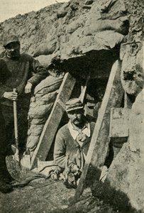 Inngang til en sap langs den franske fronten, første verdenskrig, 1915, c1920. av Unbekannt