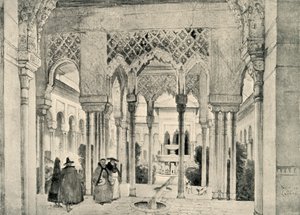 Inngang til Lions Court, c1830, 1907. av Unbekannt