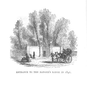 Inngang til Rangers Lodge i 1841, c1870 av Unbekannt