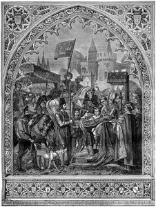 Inntreden av Louis XI av Frankrike i Troyes, 1462 1882-1884 av Unbekannt