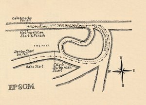 Epsom Race Course, 1940 av Unbekannt