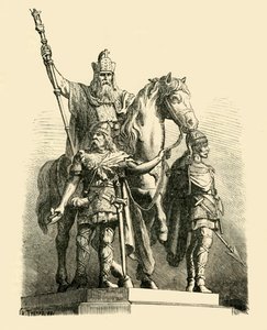 Rytterstatue av Charlemagne, Paris, 1890. av Unbekannt
