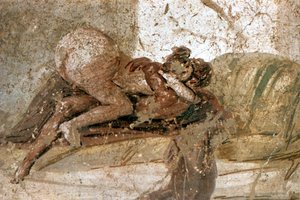 Erotisk veggmaleri, Pompeii, Italia