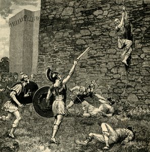 Rømning av Marius den yngre ved Praeneste, 1890. av Unbekannt