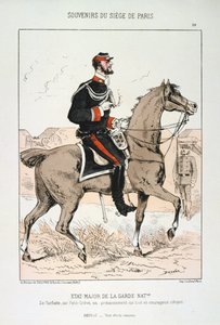 Generalstab for nasjonalgarden, beleiring av Paris, fransk-prøyssisk krig, 1870-1871. av Unbekannt