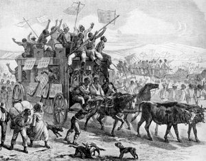 Eks-slaver som paraderer med frigjøringsmanifester, amerikansk borgerkrig, 1861–1865 1951 av Unbekannt