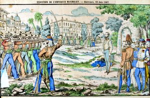 Henrettelse av Maximilian, keiser av Mexico, 19. juni 1867 av Unbekannt
