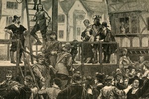 Henrettelse av Tomkins og Challoner, 1897. av Unbekannt