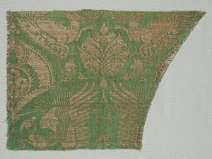 Eksotisk gullmønstret silke, 1360-1400. av Unbekannt