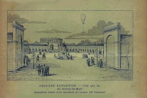 Utstilling av produkter fra fransk industri, Paris, 1798 Fra Bon Marché, 1900. av Unbekannt