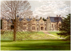 Exton House, Rutland, hjemmet til jarlen av Gainsborough, c1880 av Unbekannt