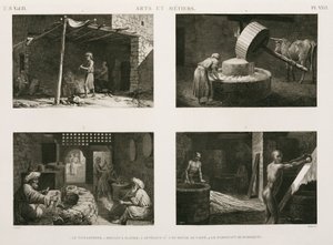 Fabrikasjon, andre forskjellige hytteindustrier, Egypt, ca 1798 av Unbekannt