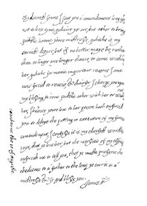 Faksimile av et brev, datert 10. august 1623, 1904 av Unbekannt