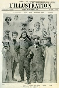 Berømte flygere, forside av LIllustration, 4. september 1909 av Unbekannt