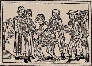 Bønder i levering av skatter til huseierne, 1479. av Unbekannt