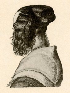 Fasjonabel frisørstil, regjeringer av Charles I og II, c1620-1680, 1937. av Unbekannt