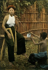 Femme Fumant De LOpium, Kvinne som røyker opium, 1900. av Unbekannt