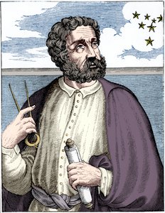 Ferdinand Magellan c1480-c1521, portugisisk navigatør. av Unbekannt