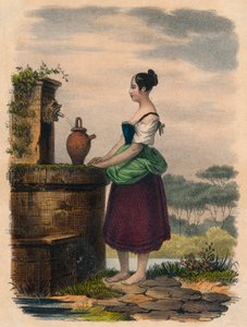 Henter vann, 1800-tallet av Unbekannt