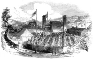Feiring for å feire kullet på Rhondda-grenen til Taff Vale-jernbanen, 1851 av Unbekannt