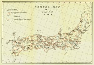 Føydalkart over Japan i 1615, 1903. av Unbekannt