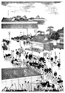 Føydale høvdingprosesjon inn i shoguns-palasset, Japan, 1904 av Unbekannt