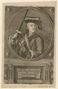 Feltmarskalk grev Pyotr Alexandrovich Rumyantsev-Zadunaisky, 1770 av Unbekannt