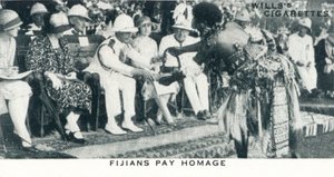 Fijianere betaler hyllest, 1927 1937 av Unbekannt