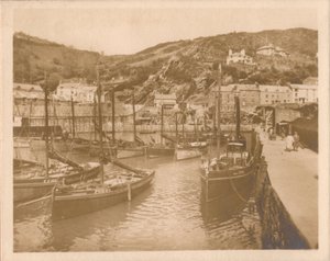 Fiskebåter - Polperro, 1927. av Unbekannt