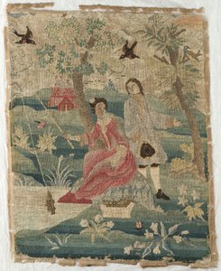 Fishing Lady, 1700-tallet. av Unbekannt