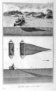 Fiske, garn, 1751-1777 av Unbekannt