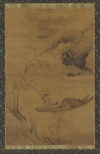 Fiske med skarv, Ming-dynastiet, 1500-tallet. av Unbekannt